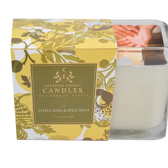 10 oz Citrus Basil & Wild Mint- Soy Lotion Candle W/ Anti Aging Properties - Picture 1 of 3